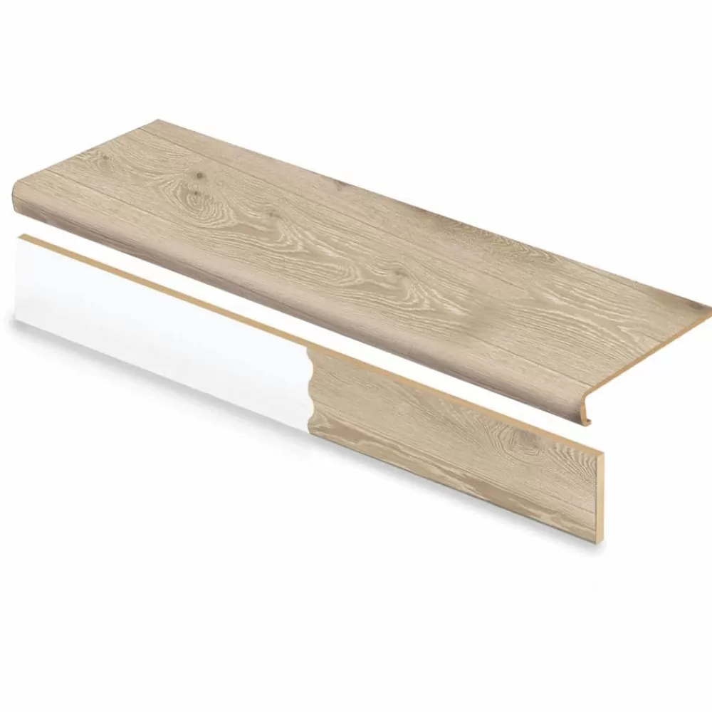 Larkmead Oak Stair Tread & Reversible Riser Kit 47 In. L X 12-1/8 In. W X 2-3/16 In. T For Stairs 1-1/8″ To 1-3/4″ T By Cap A Tread | * Fashion
