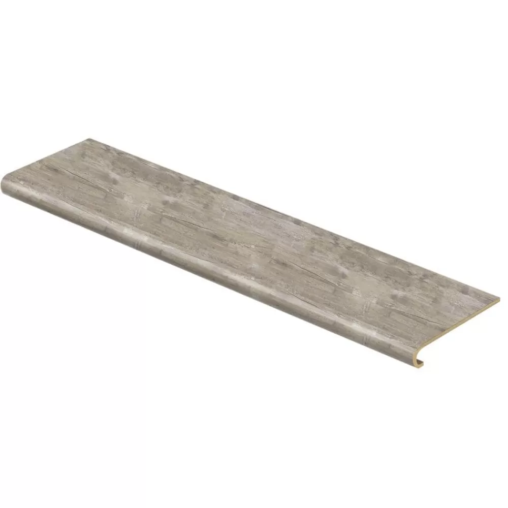 Lighthouse Oak 47 In. L X 12-1/8 In. D X 1-11/16 In. H Vinyl Overlay To Cover Stairs 1 In. Thick By Cap A Tread | * Best