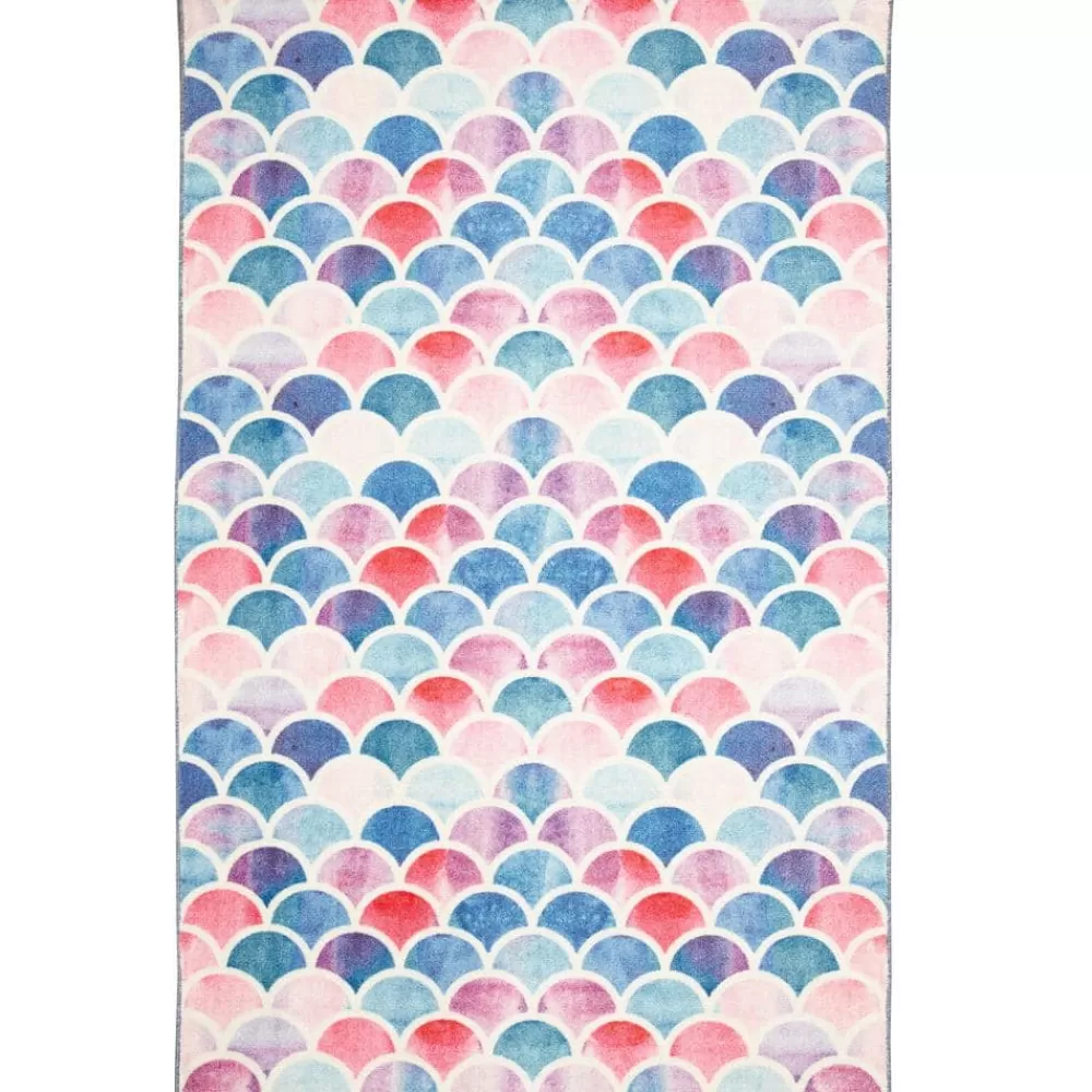 Mermaid Scales Pink 5 Ft. X 8 Ft. Whimsical Area Rug By Mohawk Home | * Sale