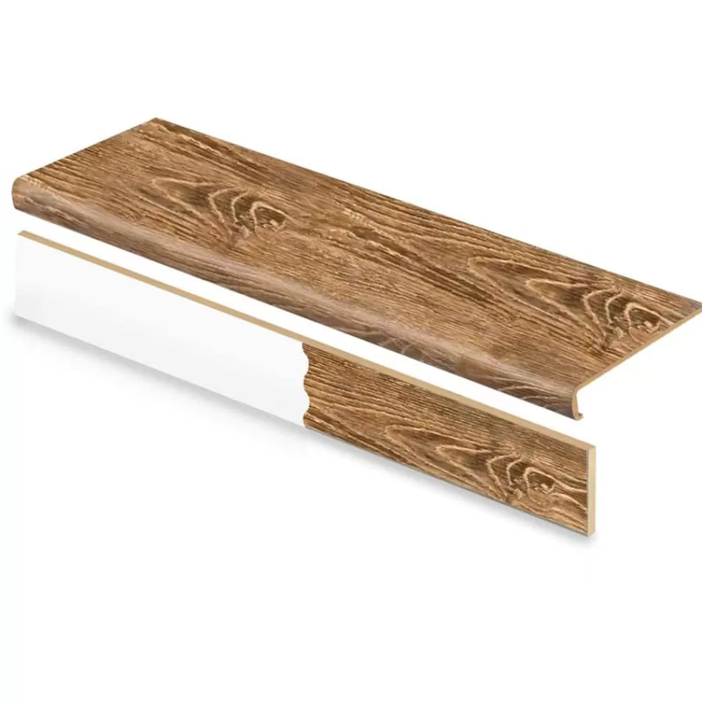 Moose Lake Chestnut Stair Tread And Reversible Riser Kit 47 In. L X 12-1/8 In. W X 2-3/16 In. T By Cap A Tread | * Store