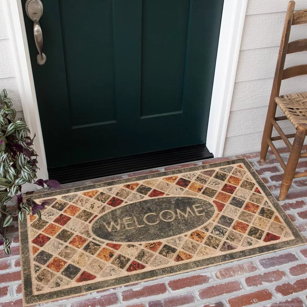 Ornamental Brick 24 In. X 48 In. Door Mat By Mohawk Home | * Best Sale
