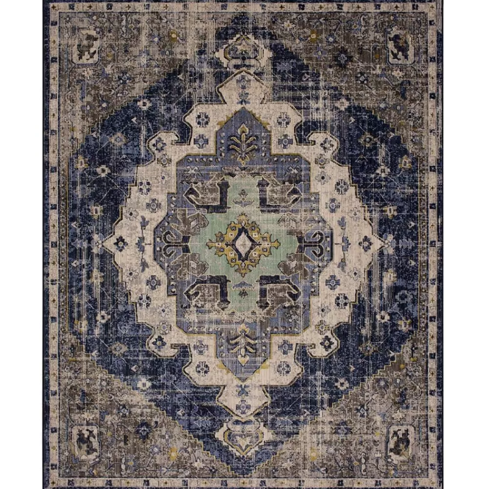 Pantaleone Indigo 8 Ft. X 10 Ft. Oriental Area Rug By Mohawk Home | * Clearance