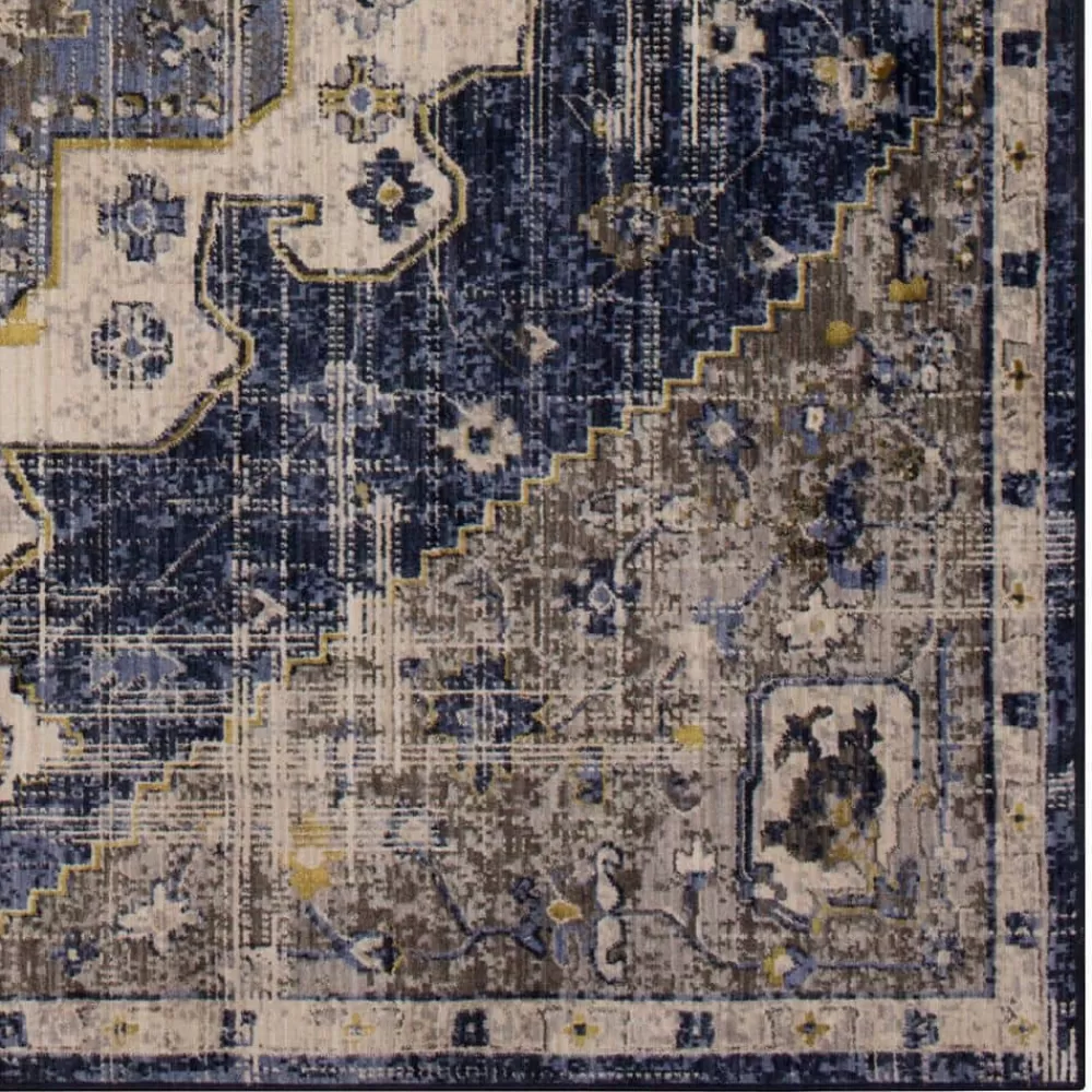 Pantaleone Indigo 8 Ft. X 10 Ft. Oriental Area Rug By Mohawk Home | * Clearance