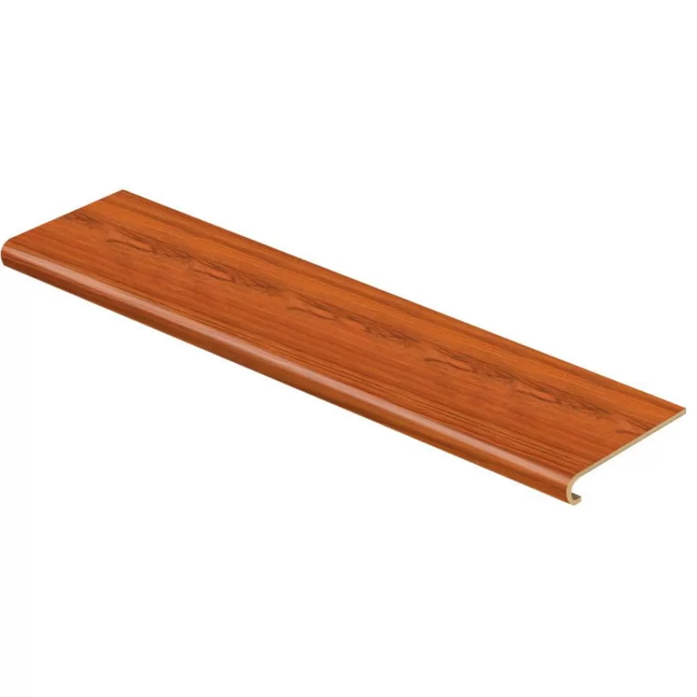 Paradise Jatoba 94 In. Length X 12-1/8 In. Width X 1-11/16 In. Thick Laminate To Cover Stairs 1 In. Thick By Cap A Tread | * Best
