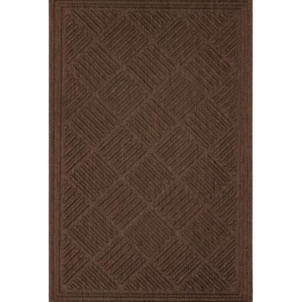 Parquet Impressions Jacquard Copper 24 In. X 36 In. Recycled Rubber Indoor/Outdoor Door Mat By Mohawk Home | * Best