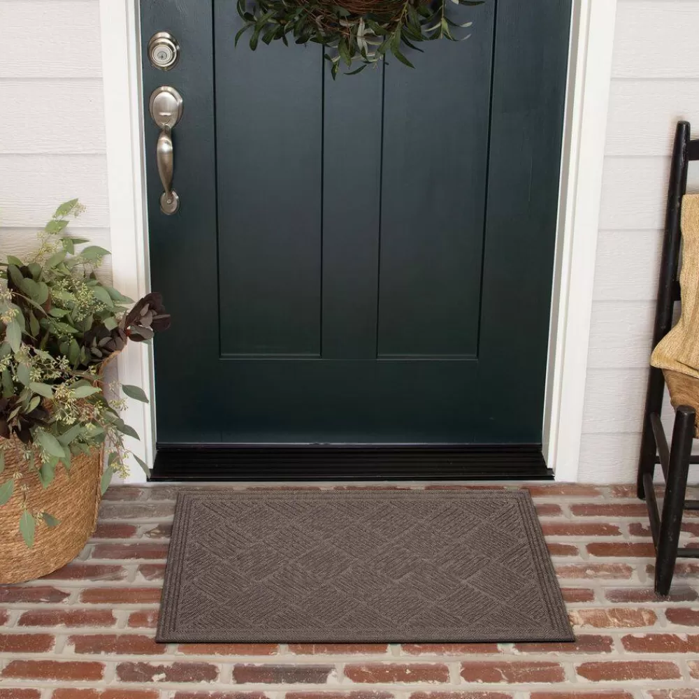 Parquet Impressions Jacquard Flagstone 36 In. X 60 In. Recycled Rubber Indoor/Outdoor Door Mat By Mohawk Home | * Cheap