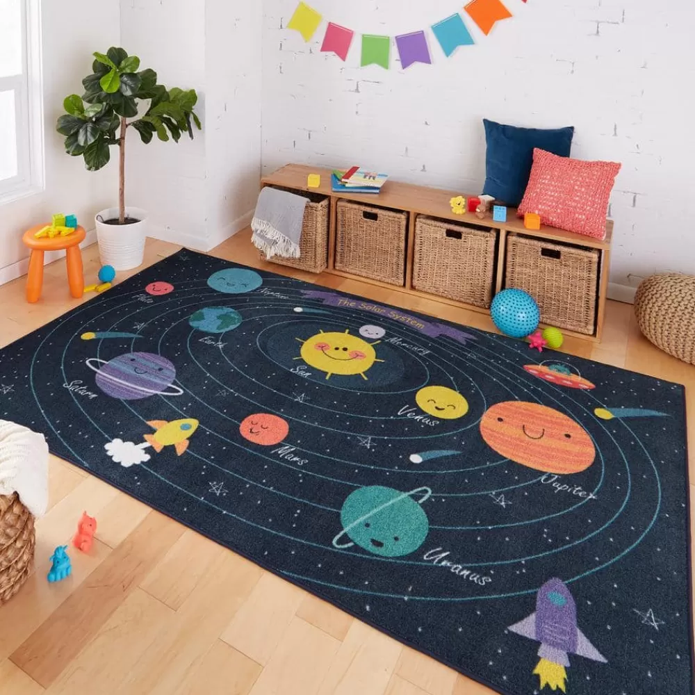 Planet System Blue 8 Ft. X 10 Ft. Themed Area Rug By Mohawk Home | * New