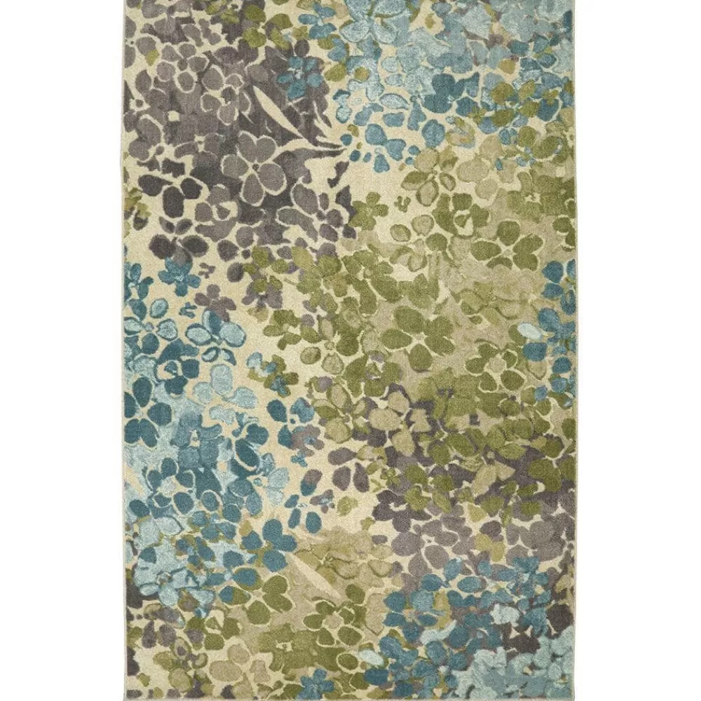 Radiance Aqua 7 Ft. 6 In. X 10 Ft. Floral Area Rug By Mohawk Home | * Shop