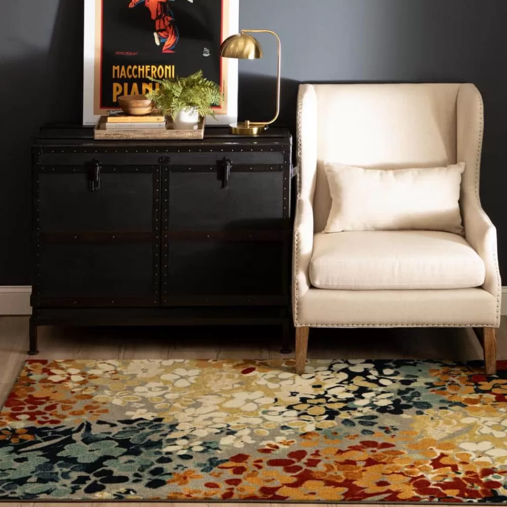 Radiance Multi 4 Ft. X 5 Ft. Machine Washable Floral Area Rug By Mohawk Home | * Shop