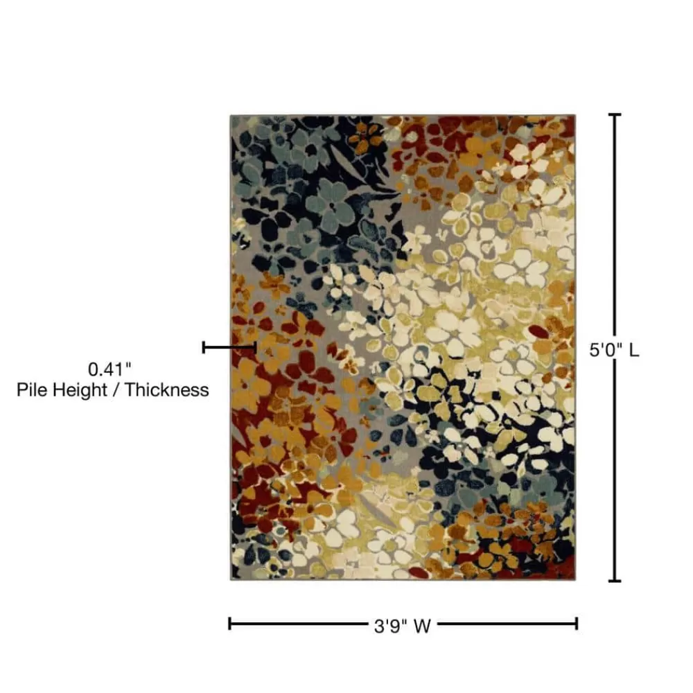 Radiance Multi 4 Ft. X 5 Ft. Machine Washable Floral Area Rug By Mohawk Home | * Shop