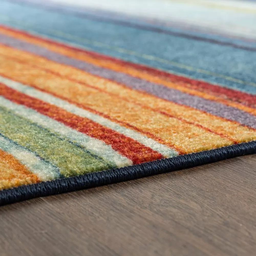 Rainbow Multi 5 Ft. X 8 Ft. Striped Area Rug By Mohawk Home | * Best Sale