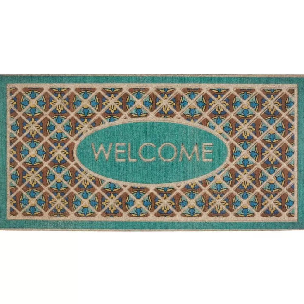 Retro Tiles 24 In. X 48 In. Ornamental Entry Mat By Mohawk Home | * Cheap