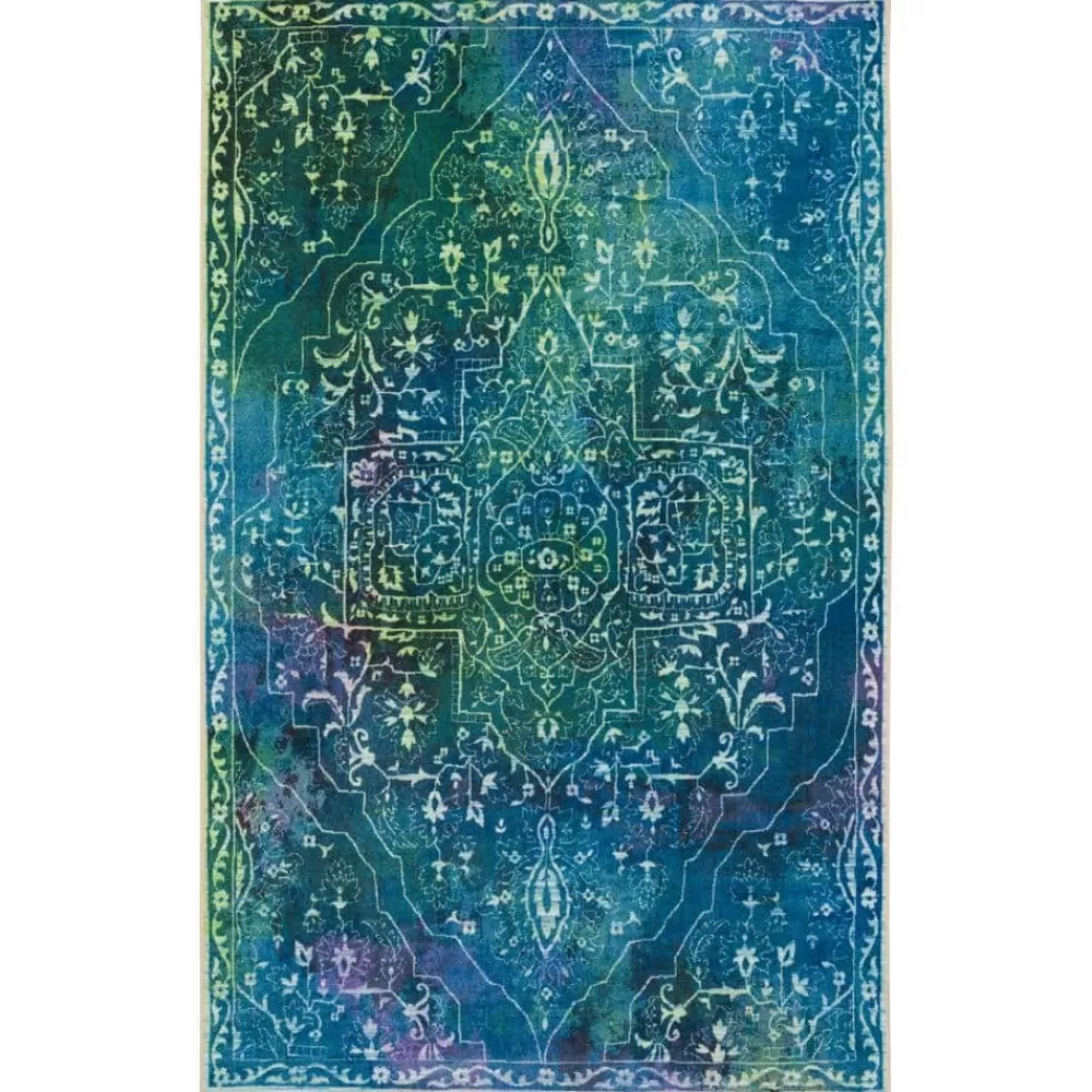 Rowland Teal 8 Ft. X 10 Ft. Abstract Area Rug By Mohawk Home | * Flash Sale