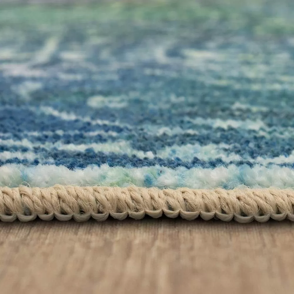 Rowland Teal 8 Ft. X 10 Ft. Abstract Area Rug By Mohawk Home | * Flash Sale
