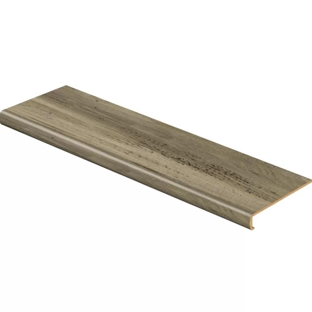 Rustic Wood 47 In. X 12-1/8 In. D X 2-3/16 In. H Vinyl Overlay For Stairs 1-1/8 In. To 1-3/4 In. By Cap A Tread | * Online
