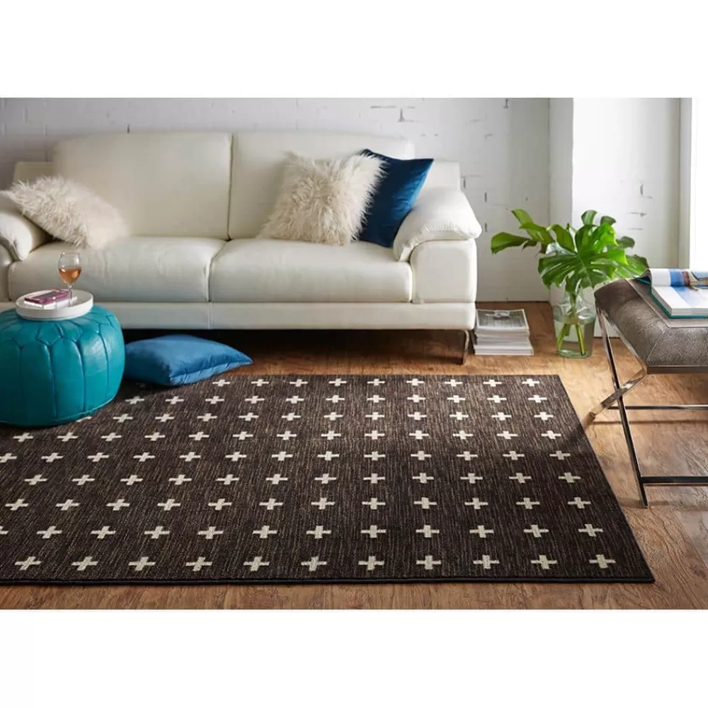 Sahana Black 5 Ft. X 8 Ft. Geometric Area Rug By Mohawk Home | * Store