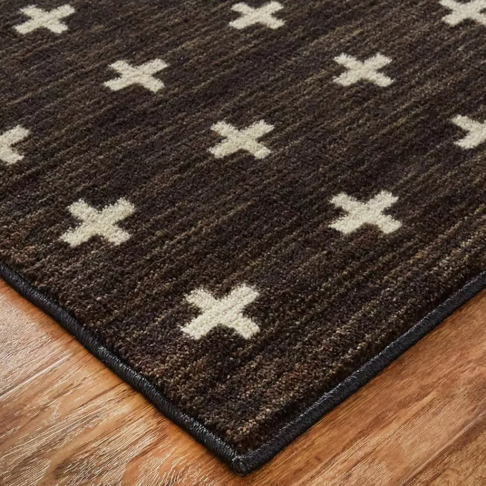 Sahana Black 5 Ft. X 8 Ft. Geometric Area Rug By Mohawk Home | * Store