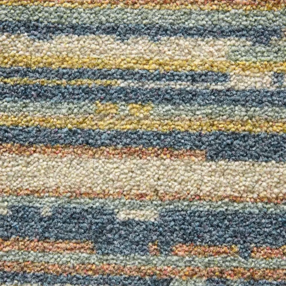 Santos Blue 8 Ft. X 10 Ft. Striped Area Rug By Mohawk Home | * Best