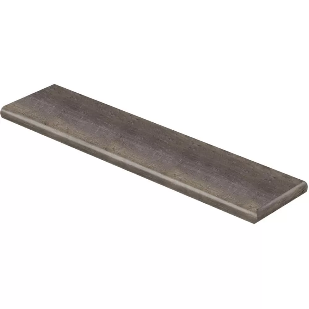 Seasoned Wood/Harrison Pine Dark/Augusta Wood 47 In. L X 12-1/8 In. W X 1-11/16 In. T Vinyl Overlay Rt Return For Stairs By Cap A Tread | * Best