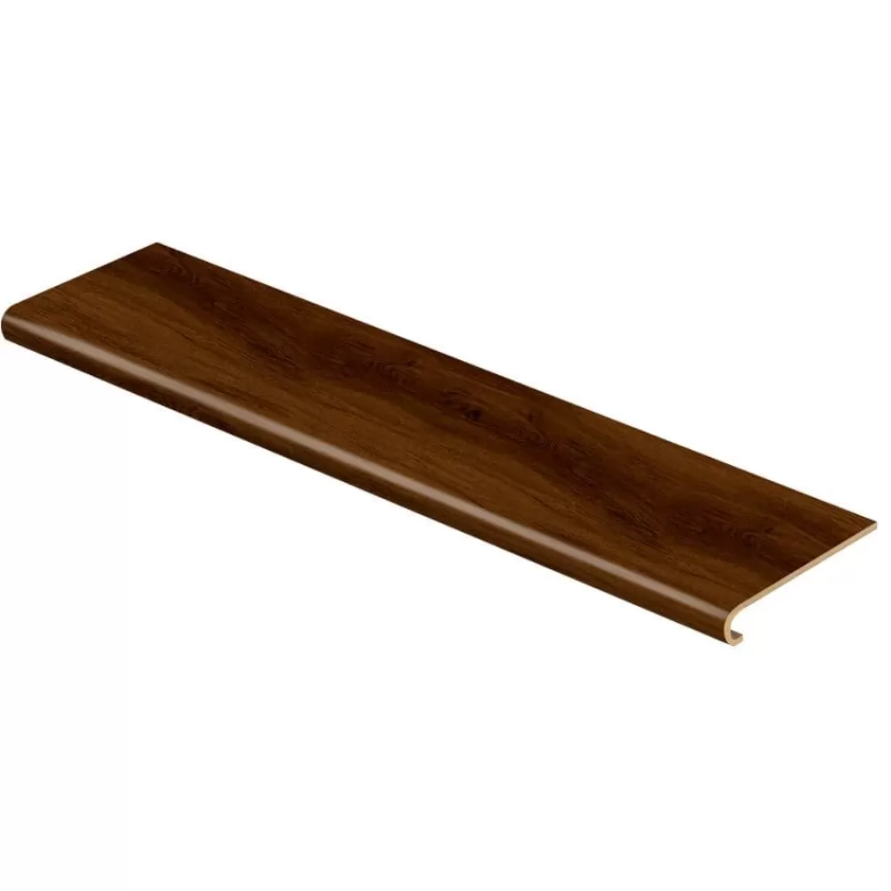 Shadow Hickory 47 In. Length X 12-1/8 In. W X 1-11/16 In. T Vinyl Overlay To Cover Stairs 1 In. T By Cap A Tread | * Hot