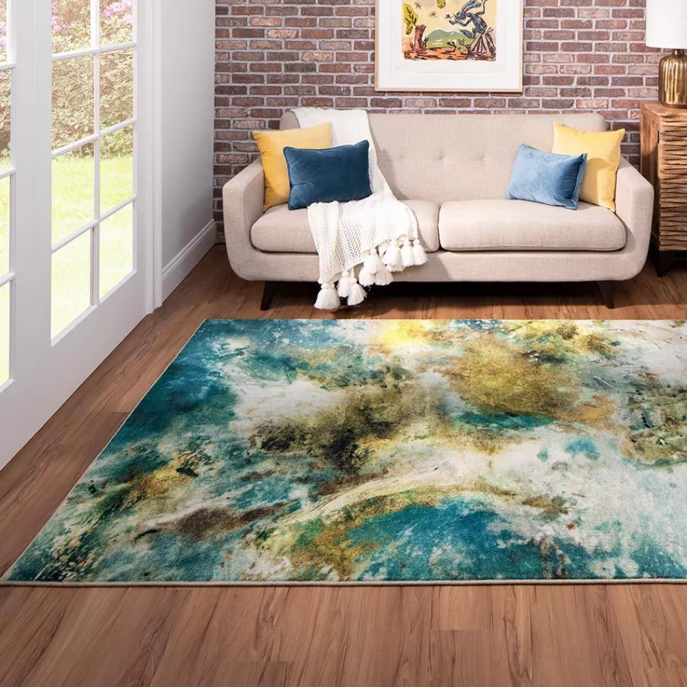 Shoreline Water 9 Ft. X 12 Ft. Abstract Area Rug By Mohawk Home | * Cheap