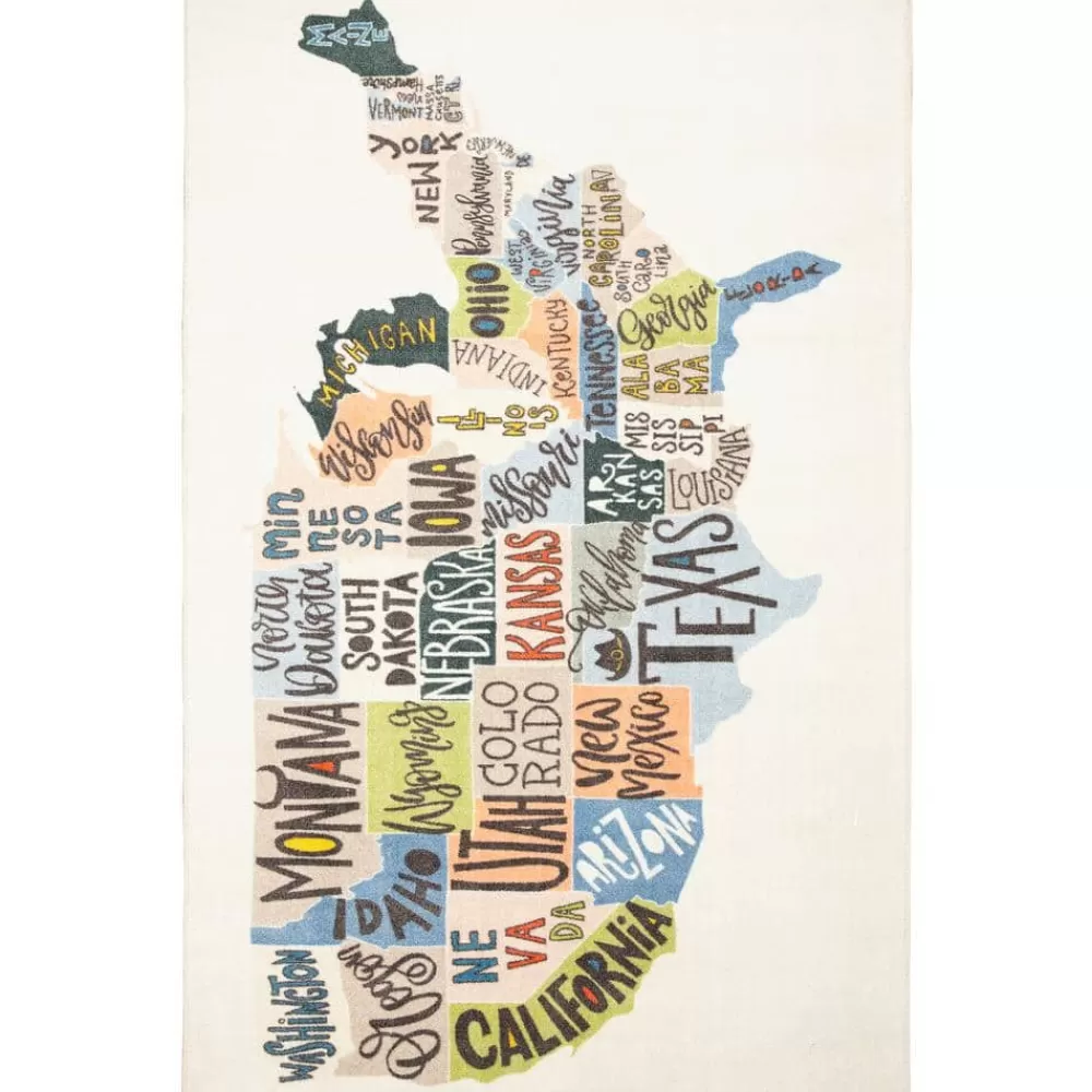 States Map Multi 5 Ft. X 8 Ft. Themed Area Rug By Mohawk Home | * Hot