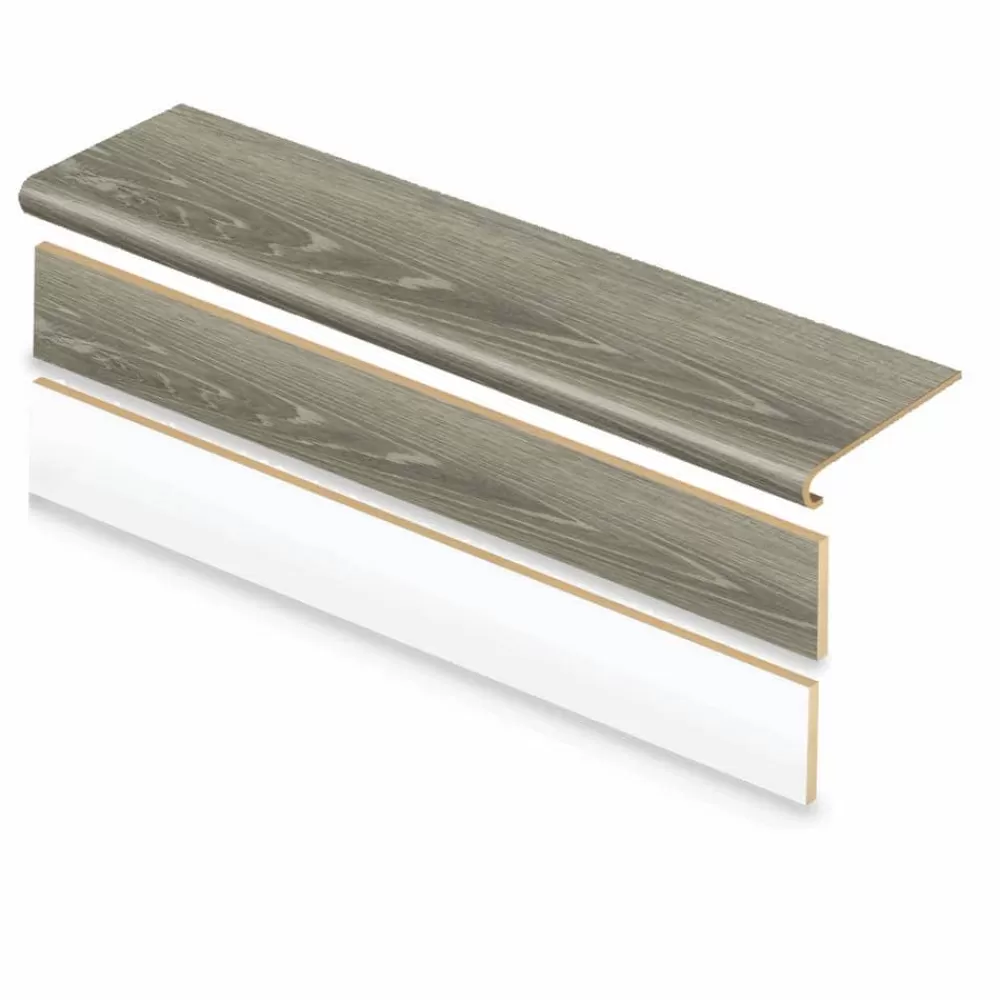 Sterling Oak Stair Tread And Reversible Riser Kit 47 In. L X 12-1/8 In. W X 1-11/16 In. T For Stairs 1 In. Thick By Cap A Tread | * Clearance