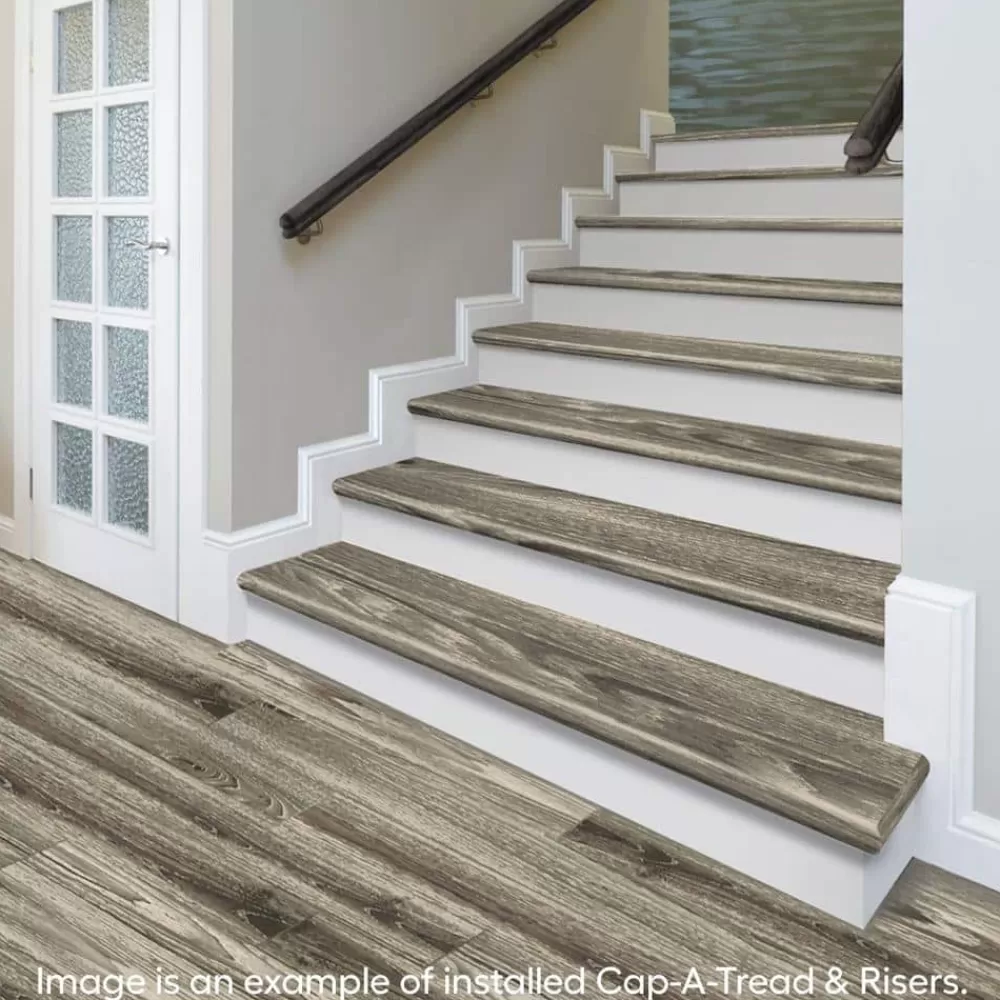 Sterling Oak Stair Tread And Reversible Riser Kit 47 In. L X 12-1/8 In. W X 1-11/16 In. T For Stairs 1 In. Thick By Cap A Tread | * Clearance