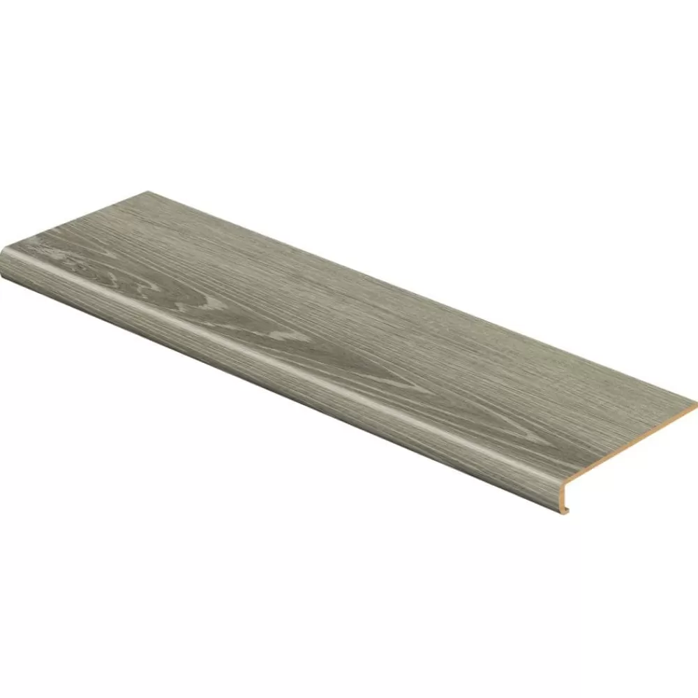 Sterling Oak/Gray Birch Wood 47 In. L X 12-1/8 In. D X 2-3/16 In. H Vinyl Overlay For Stairs 1-1/8 In. To 1-3/4 In. T By Cap A Tread | * Clearance