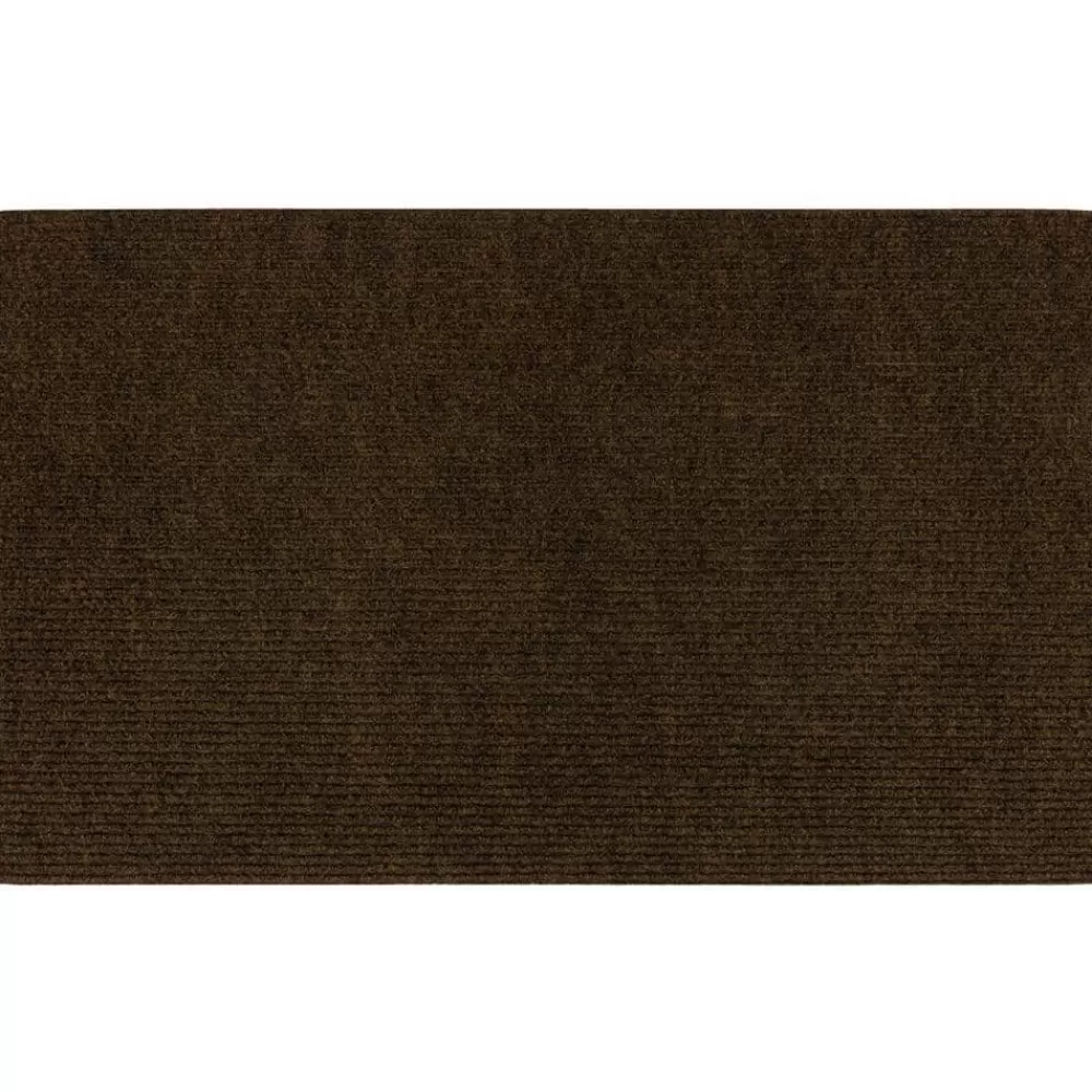 Striped Utility Mat Brown Indoor/Outdoor 18 In. X 30 In. Utility Door Mat By Mohawk Home | * Sale
