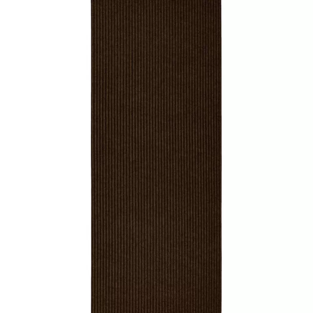 Striped Utility Mat Brown Indoor/Outdoor 24 In. X 60 In. Utility Door Mat By Mohawk Home | * Sale