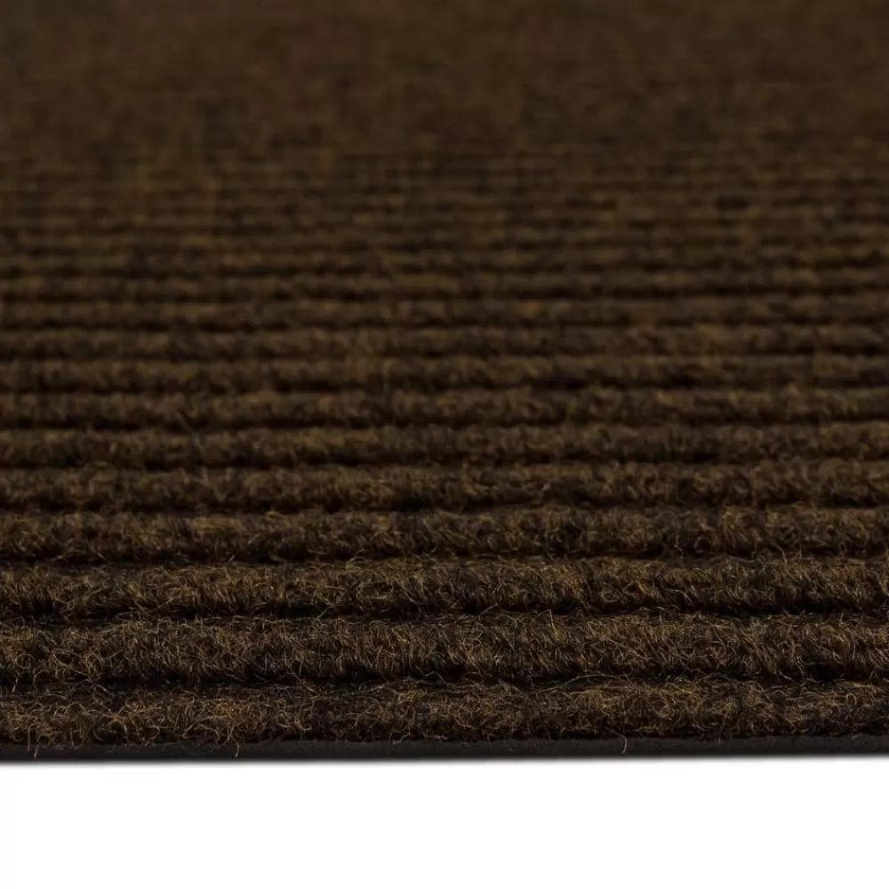 Striped Utility Mat Brown Indoor/Outdoor 24 In. X 60 In. Utility Door Mat By Mohawk Home | * Sale