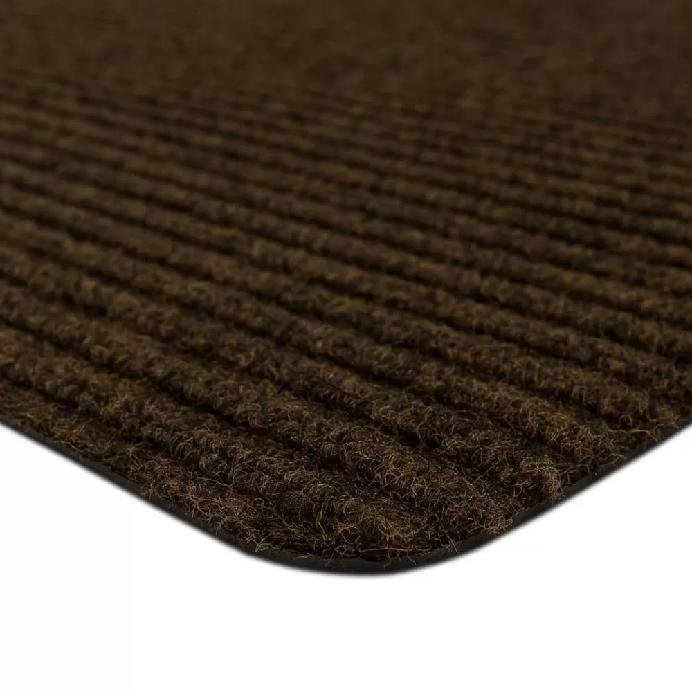 Striped Utility Mat Brown Indoor/Outdoor 24 In. X 60 In. Utility Door Mat By Mohawk Home | * Sale