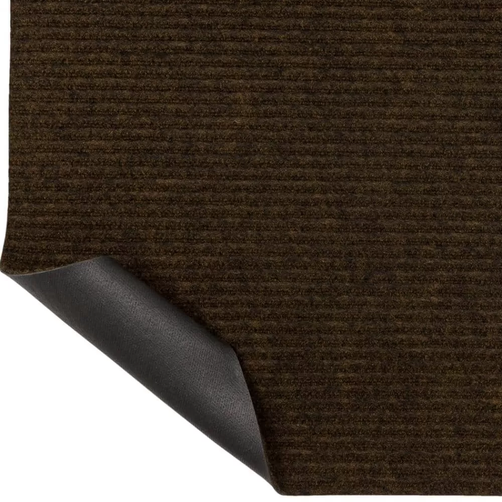 Striped Utility Mat Brown Indoor/Outdoor 24 In. X 60 In. Utility Door Mat By Mohawk Home | * Sale