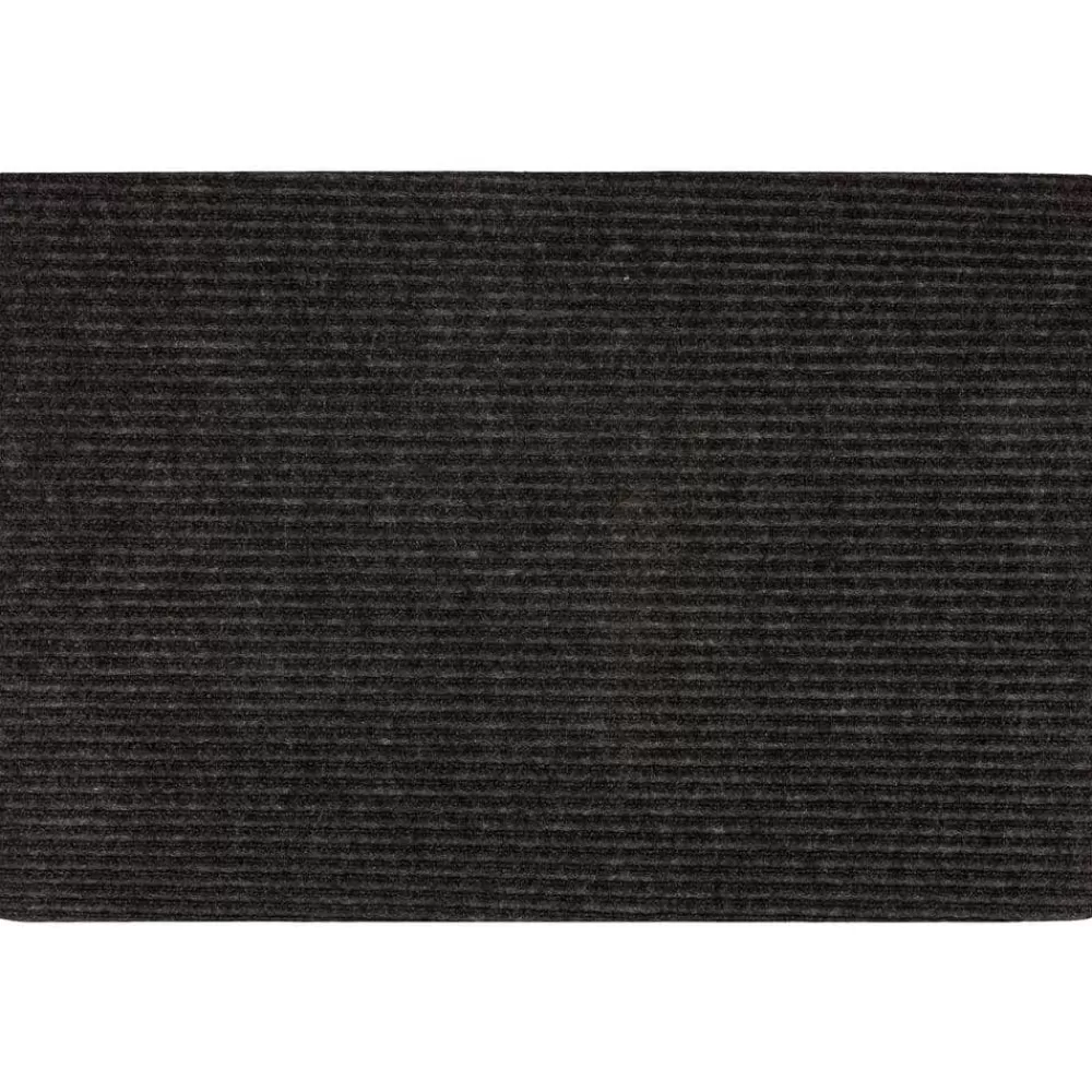 Striped Utility Mat Charcoal Indoor/Outdoor 24 In. X 36 In. Utility Door Mat By Mohawk Home | * Store