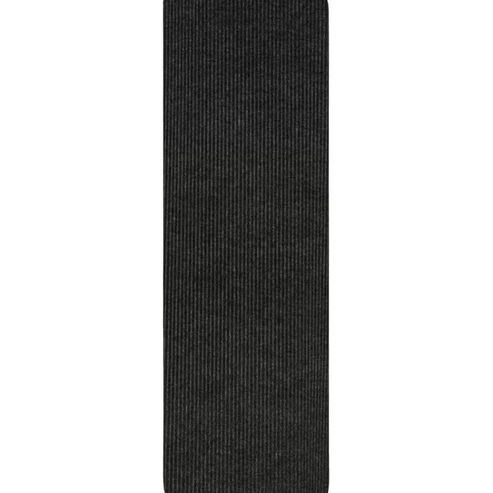 Striped Utility Mat Charcoal Indoor/Outdoor 24 In. X 72 In. Utility Door Mat By Mohawk Home | * Hot