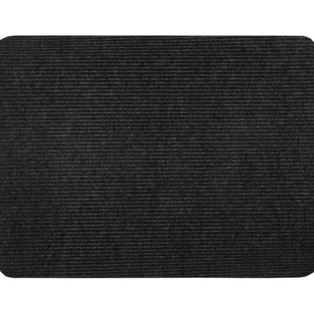 Striped Utility Mat Charcoal Indoor/Outdoor 36 In. X 48 In. Utility Door Mat By Mohawk Home | * Fashion
