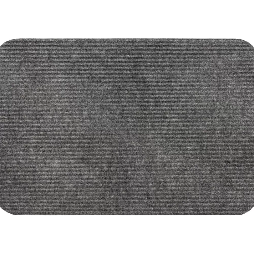 Striped Utility Mat Grey Indoor/Outdoor 24 In. X 36 In. Utility Door Mat By Mohawk Home | * Flash Sale