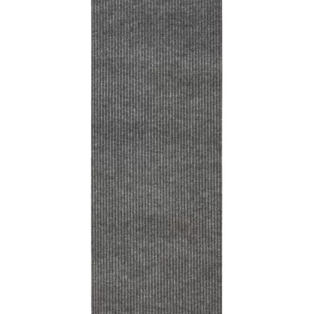 Striped Utility Mat Grey Indoor/Outdoor 24 In. X 60 In. Utility Door Mat By Mohawk Home | * Discount