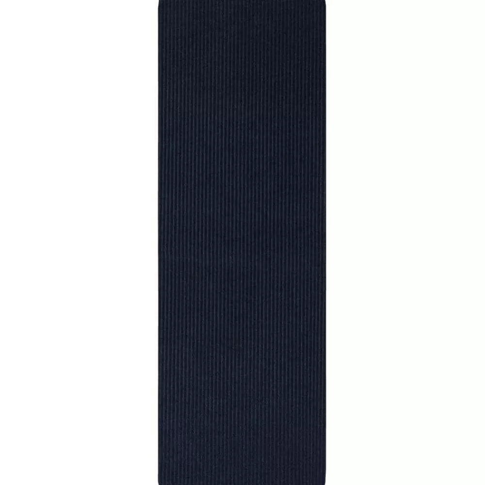 Striped Utility Mat Indigo Indoor/Outdoor 24 In. X 72 In. Utility Door Mat By Mohawk Home | * Best