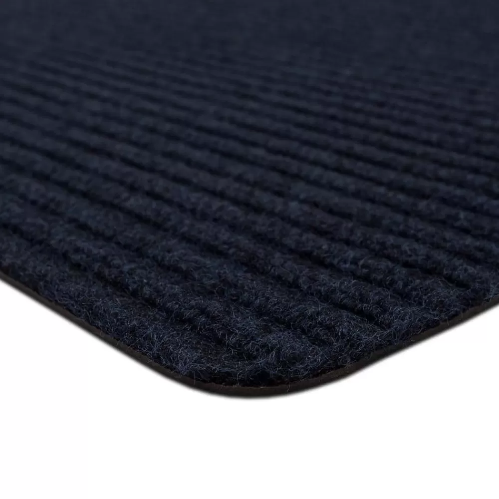 Striped Utility Mat Indigo Indoor/Outdoor 24 In. X 72 In. Utility Door Mat By Mohawk Home | * Best