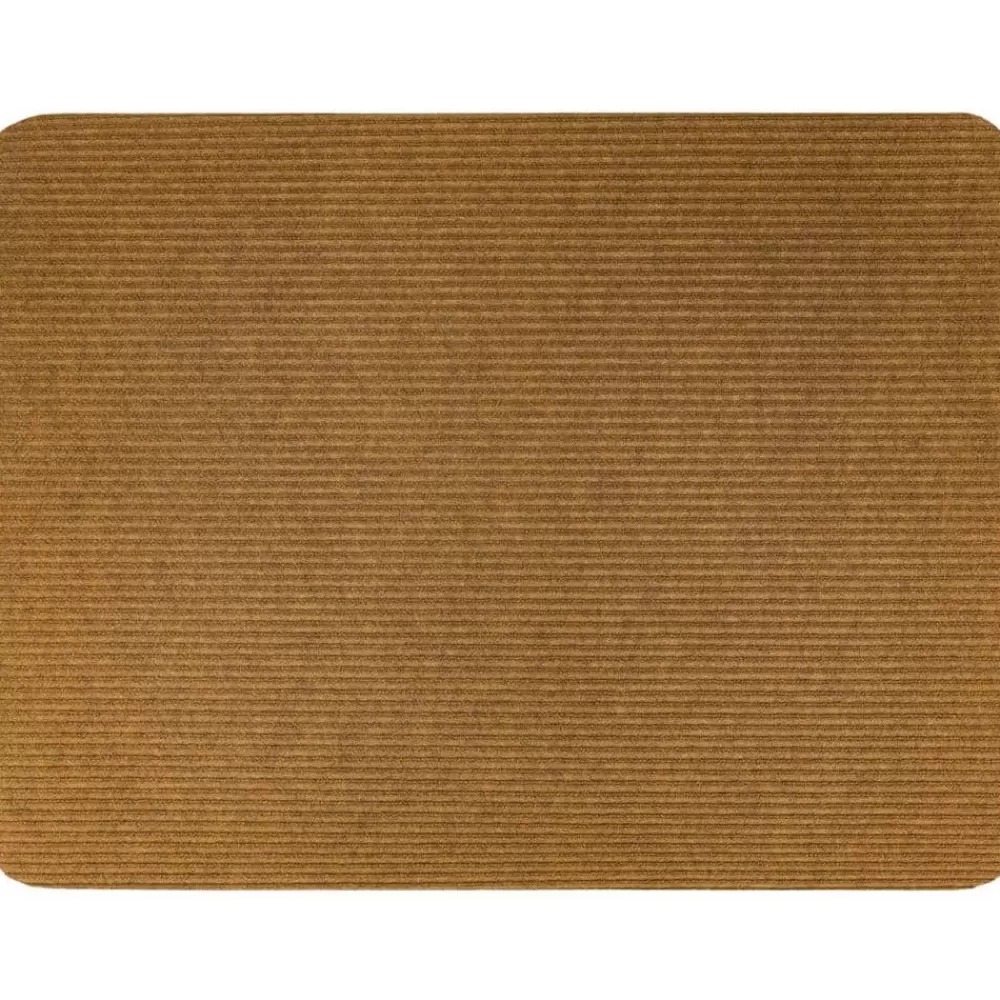 Striped Utility Mat Tan Indoor/Outdoor 36 In. X 48 In. Utility Door Mat By Mohawk Home | * Discount