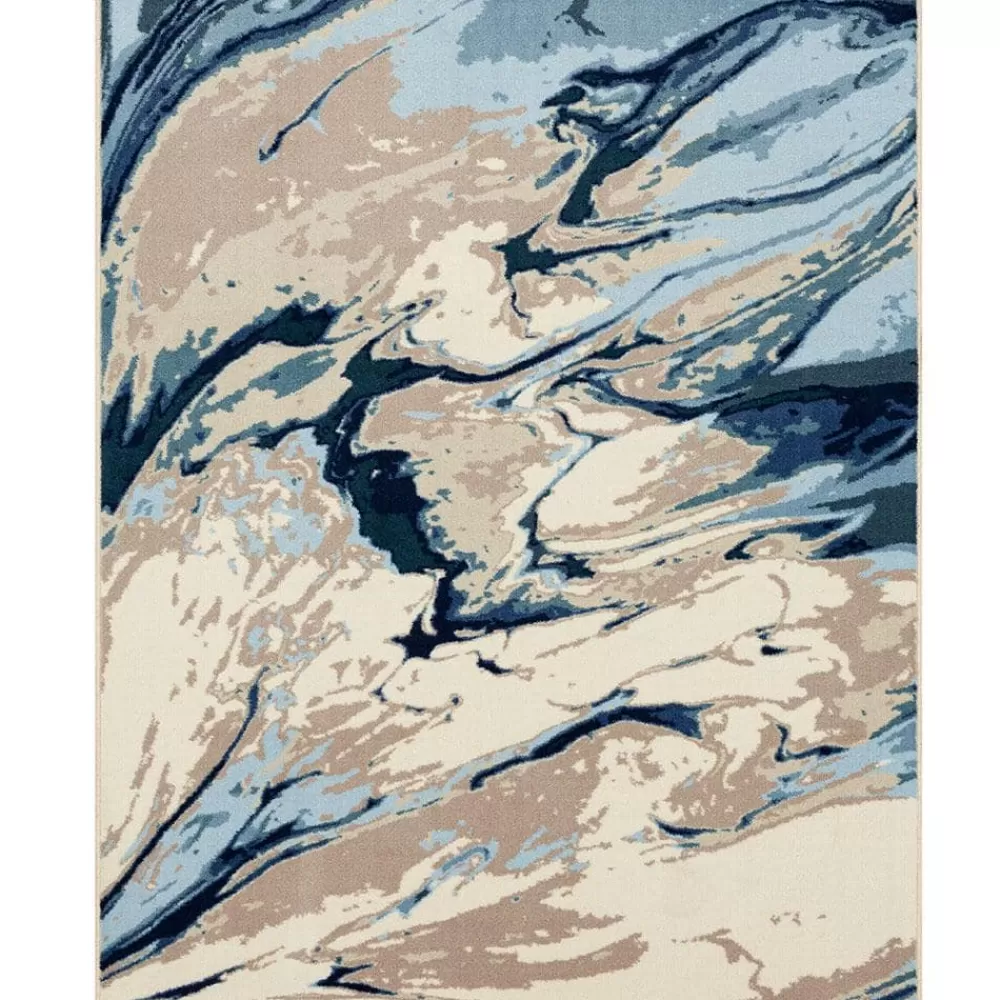 Swirls Blue 7 Ft. 6 In. X 10 Ft. Indoor Area Rug By Mohawk Home | * Store