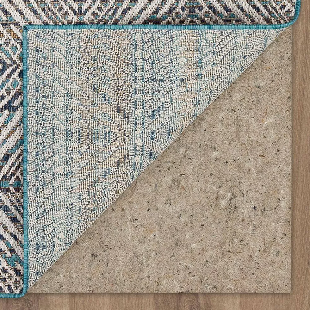 Tahoe Quilt Blue 8 Ft. X 10 Ft. Geometric Indoor/Outdoor Area Rug By Mohawk Home | * Best Sale