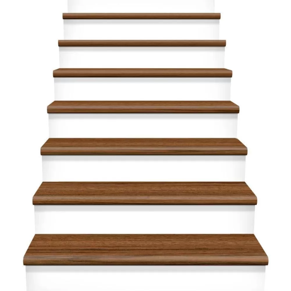 Teak 47 In. Long X 12-1/8 In. Deep X 1-11/16 In. Height Vinyl To Cover Stairs 1 In. Thick By Cap A Tread | * Outlet