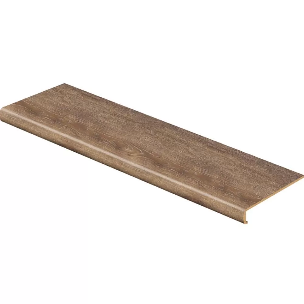 Texas Oak 47 In. L X 12-1/8 In. D X 2-3/16 In. H Vinyl Overlay To Cover Stairs 1-1/8 In. T To 1-3/4 In. T By Cap A Tread | * Discount