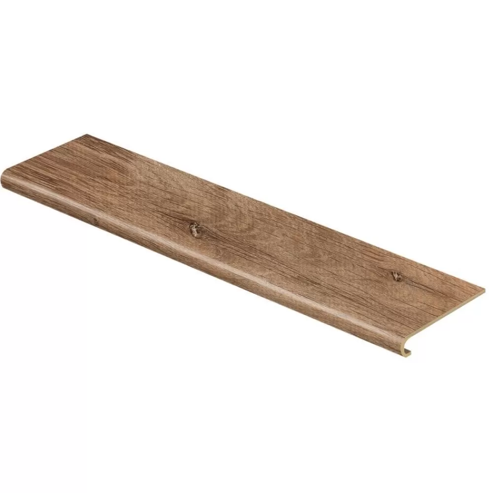 Trail Oak/Georgia Clay 94 In. L X 12-1/8 In. W X 1-11/16 In. T Vinyl Overlay To Cover Stairs 1 In. Thick By Cap A Tread | * Outlet