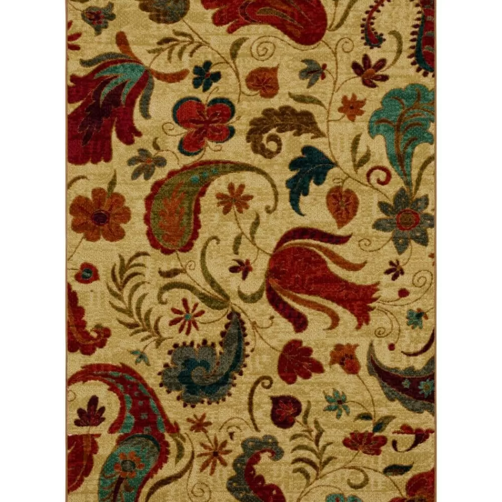 Tropical Acres Multi 6 Ft. X 9 Ft. Paisley Area Rug By Mohawk Home | * Outlet