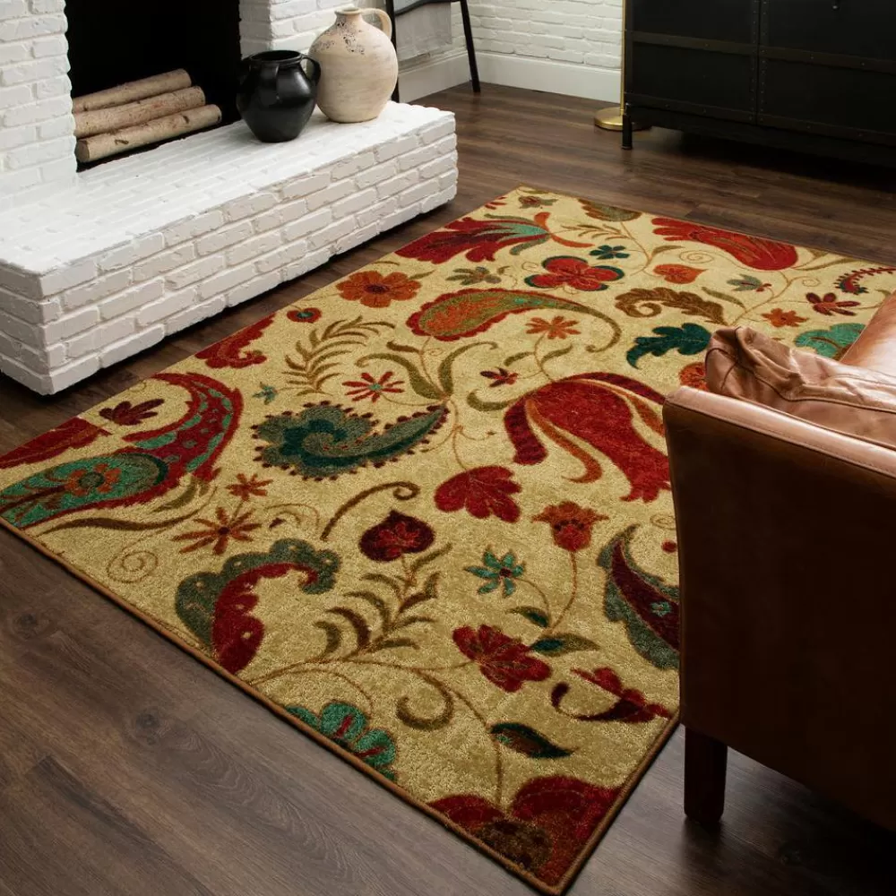 Tropical Acres Multi 6 Ft. X 9 Ft. Paisley Area Rug By Mohawk Home | * Outlet