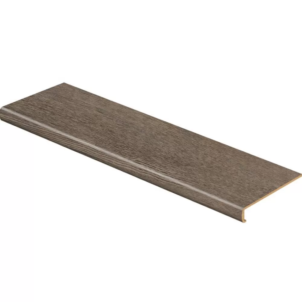 Tupelo Oak/Semi-Sweet Oak 47 In. L X 12-1/8 In. W X 2-3/16 In. T Vinyl Overlay To Cover Stairs 1-1/8 In. To 1-3/4 In. T By Cap A Tread | * Clearance